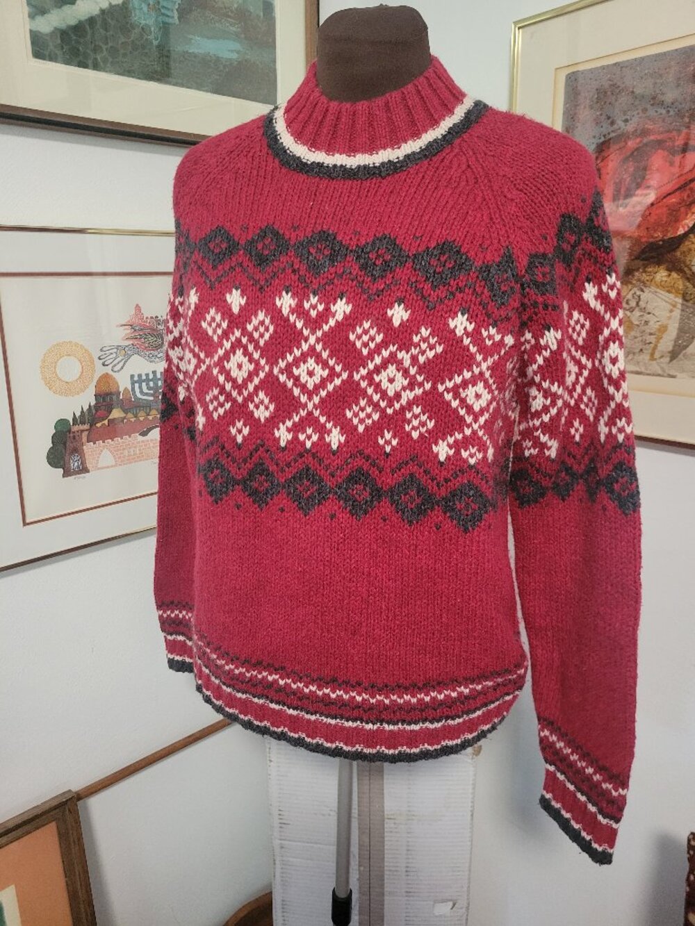 Vintage Winter Wool Sweater by Sonoma